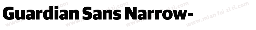 Guardian Sans Narrow字体转换